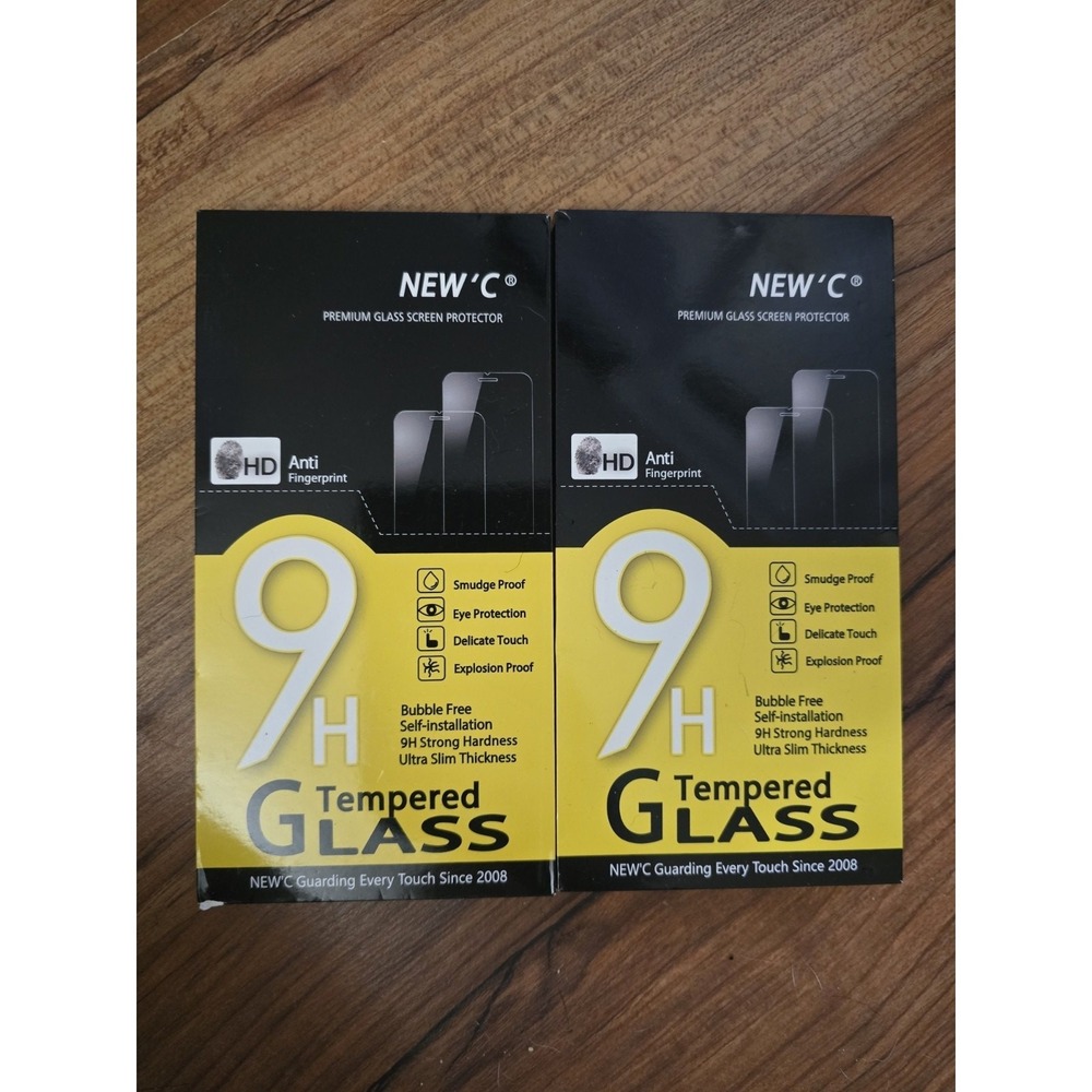 NEW'C 4 Pack Tempered Glass Screen Protector for iPhone 15 Pro Max 6.7 inch
